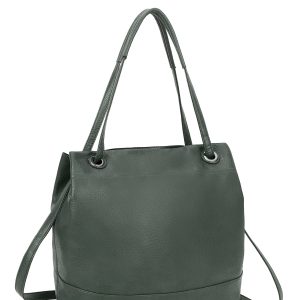 Wholesale LUIGISANTO green eco leather shopper bag