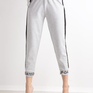 Wholesale Gray sweatpants with inscriptions