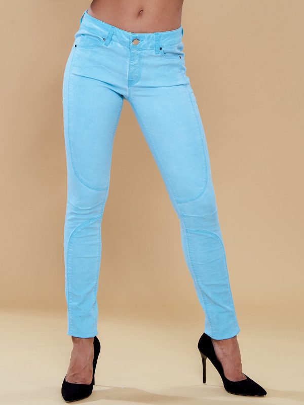 Wholesale Skinny pants with stitching mint