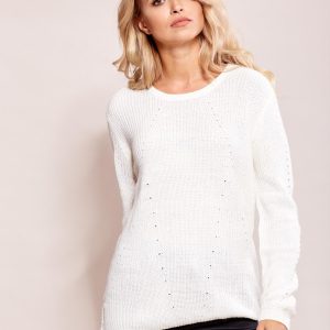 Wholesale Ecru loose sweater