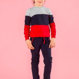 Wholesale Navy blue and red children's set