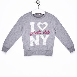 Wholesale Grey set for girls sweatshirt and pants