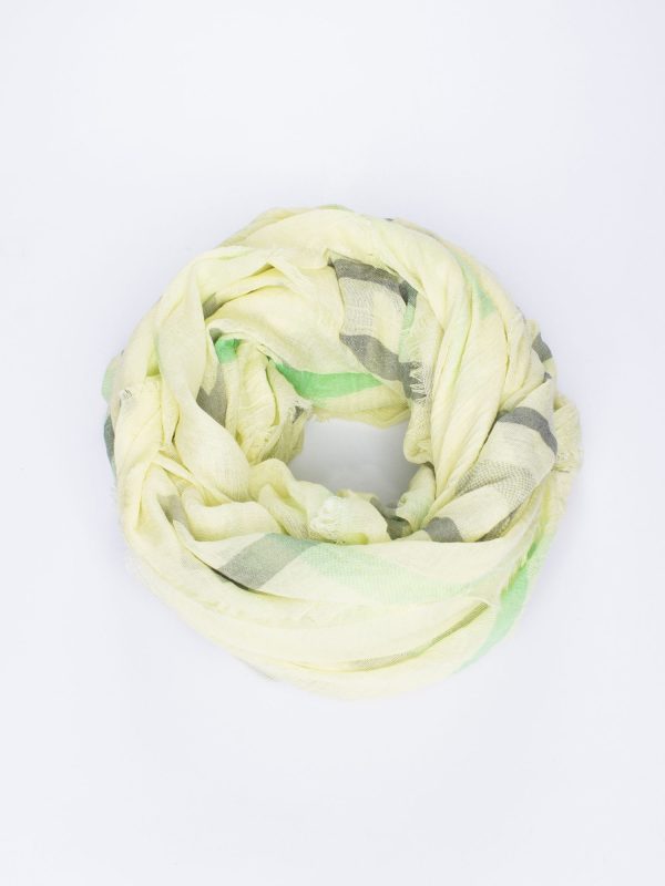 Wholesale Yellow cotton bandana with tassels