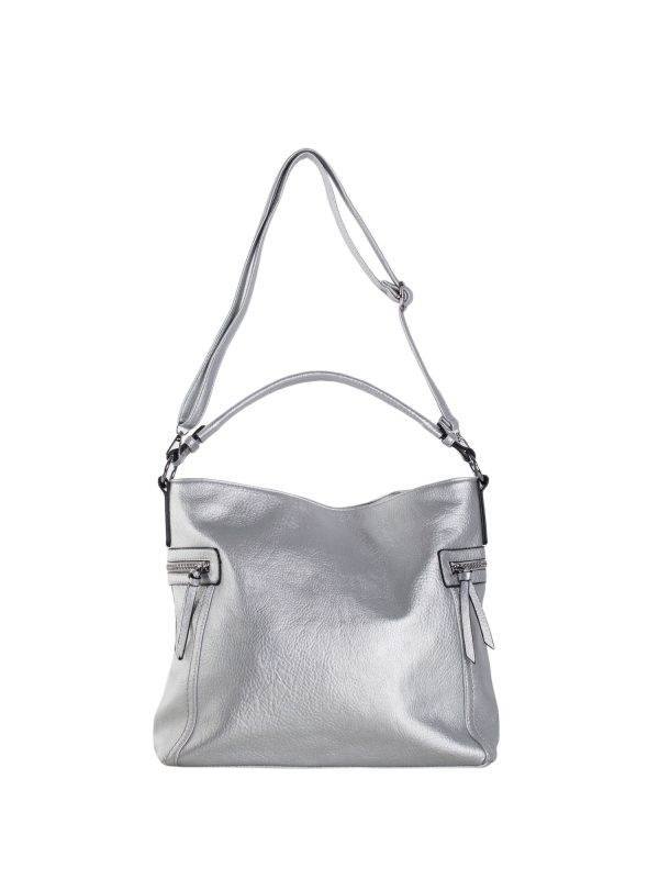 Wholesale Schultertasche Eco-Leder in Silber