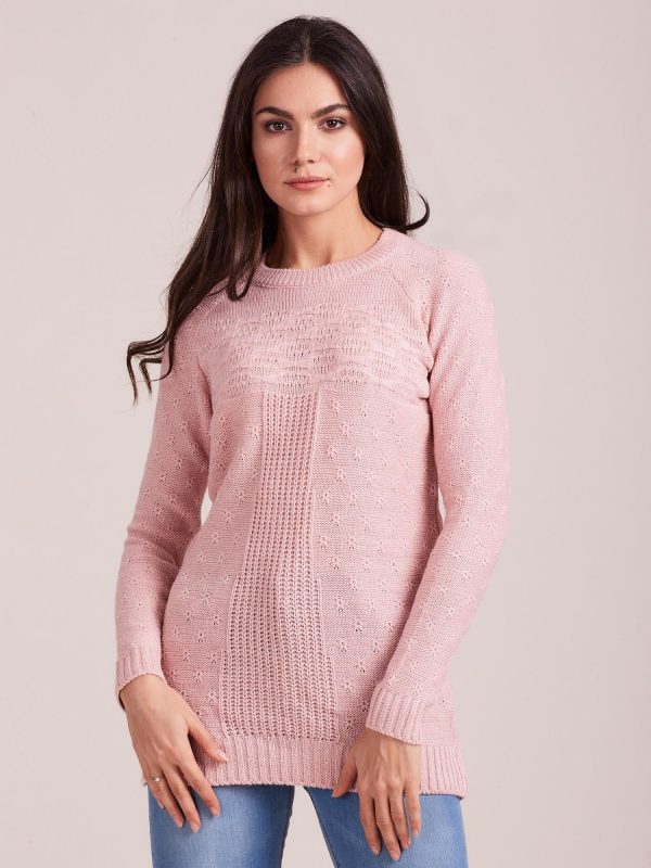 Wholesale Women's powder pink sweater