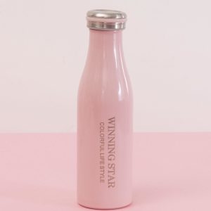 Wholesale Pink thermos bottle with screw cap