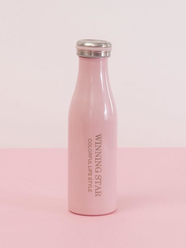 Wholesale Pink thermos bottle with screw cap