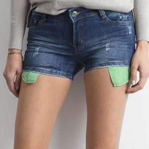 Wholesale Blue denim shorts for women