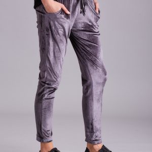 Wholesale Grey velvet pants