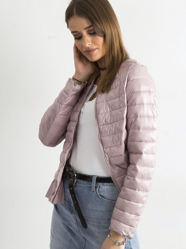 Wholesale Pink Transition Jacket with Ruffle