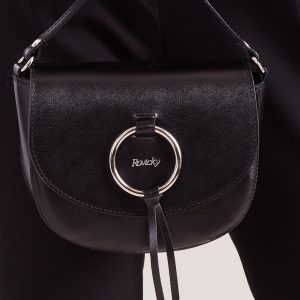 Wholesale Rounded leather handbag black