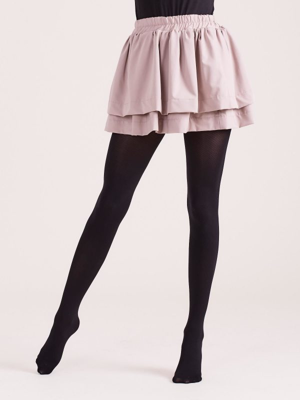 Wholesale Black pantyhose with delicate stripes 70 DEN