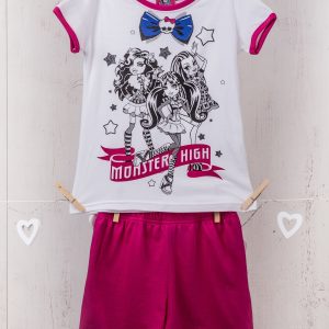 Wholesale Pyjamas for girls MONSTER HIGH print fuchsia