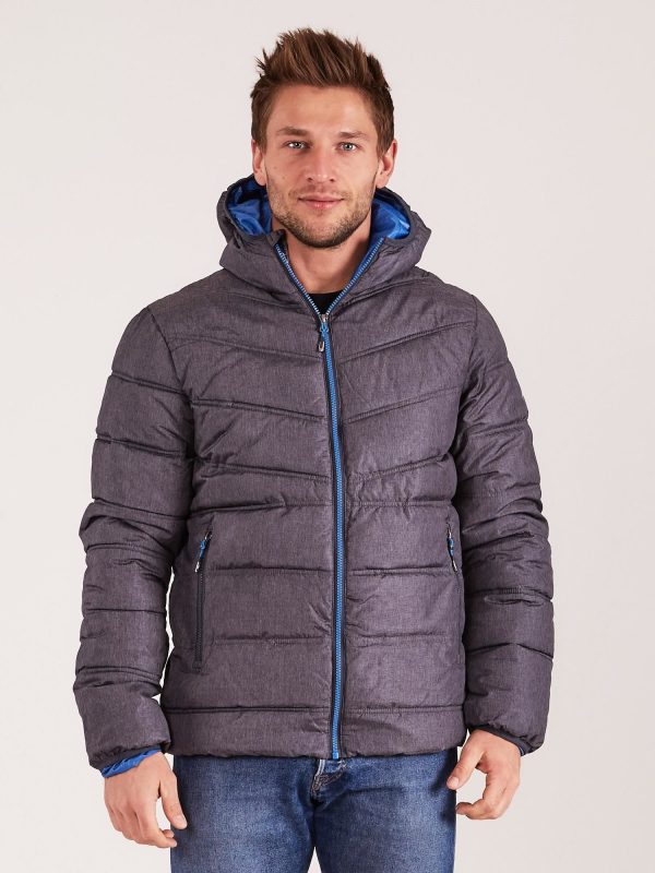 Wholesale OUTHORN Men's Grey Quilted Jacket