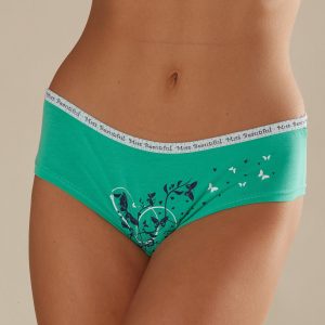 Wholesale Green panties shorts with print