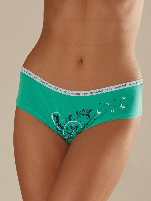Wholesale Green panties shorts with print