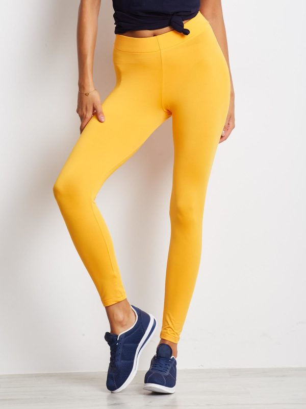 Wholesale Orange Long Thin Running Leggings