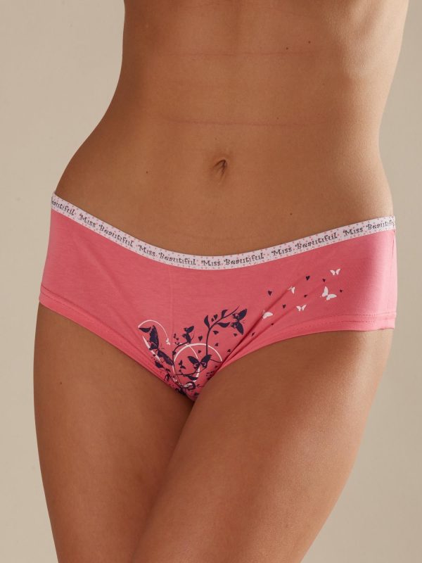 Wholesale Pink print shorts panties
