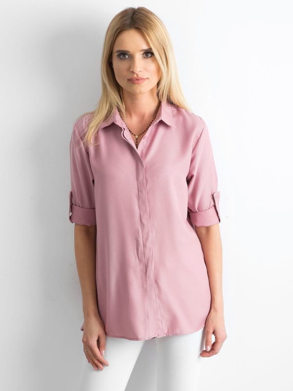 Wholesale PINK Cotton Shirt