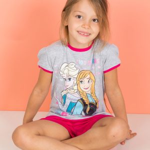 Wholesale Gray-pink pajamas for girl FROZEN