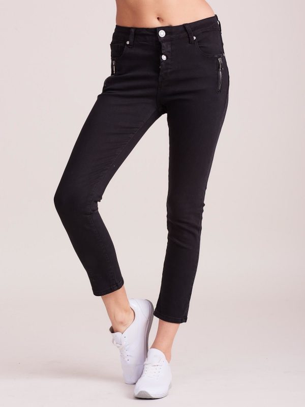 Wholesale Black Women's Denim Pants