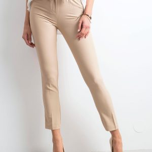 Wholesale Beige trousers with binding