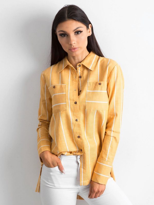 Wholesale Yellow Striped Shirt