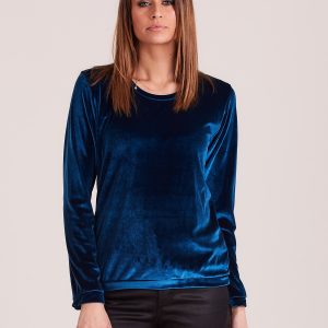 Wholesale Velvet sweatshirt for women marine