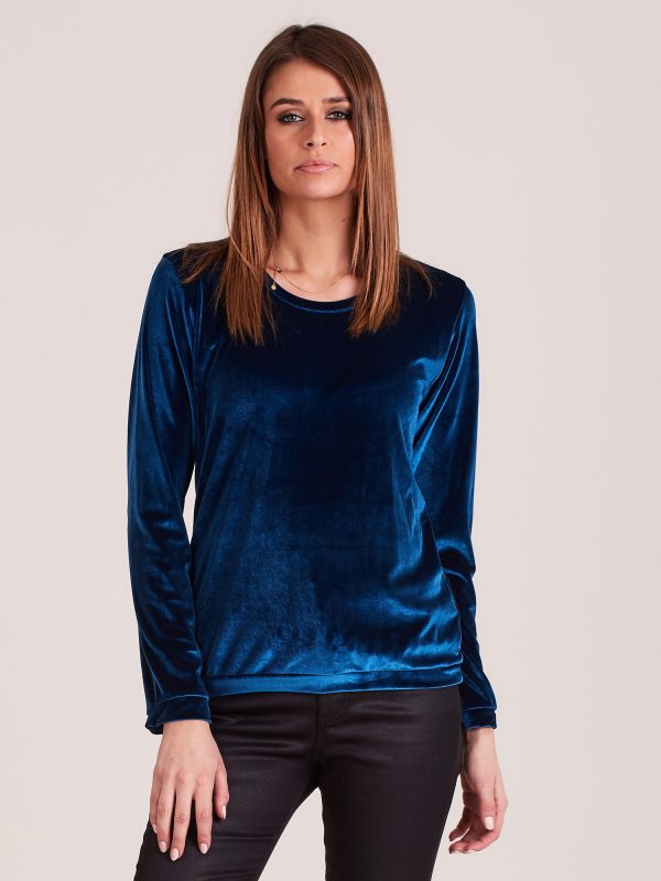 Wholesale Velvet sweatshirt for women marine