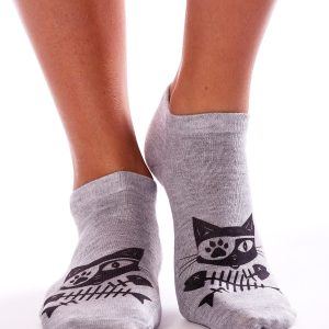 Wholesale Grey socks with print