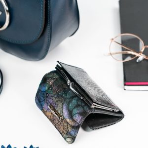 Wholesale Small Green Floral Leather Wallet