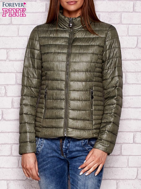 Wholesale Khaki Quilted Transition Jacket