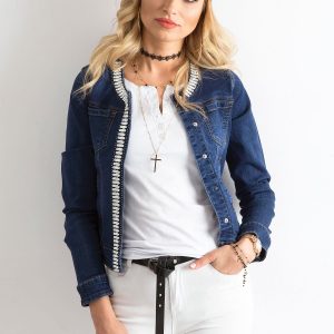 Wholesale Short denim jacket blue