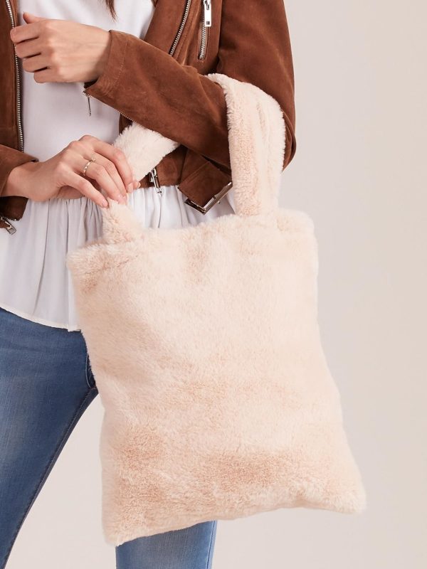 Wholesale Beige Fur Bag