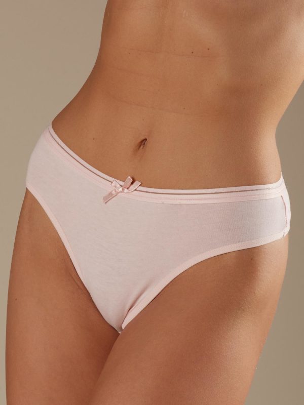 Wholesale Peach cotton thong