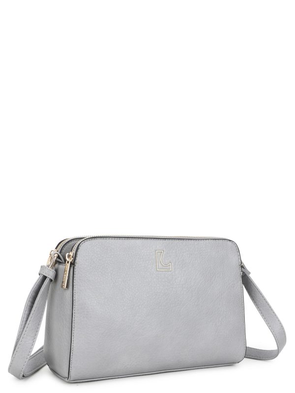 Wholesale Grey Messenger Bag with Adjustable Strap LUIGISANTO