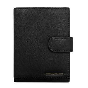 Wholesale Black zipped wallet for men leather