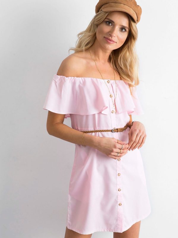 Wholesale Pale pink spanish dress