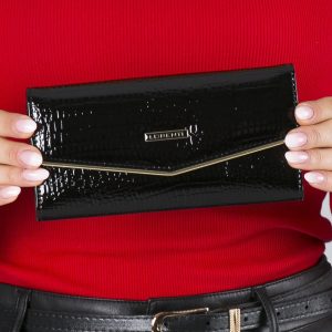 Wholesale Black Patent Leather Wallet For Naple