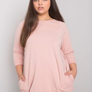 Wholesale Emma Dirty Pink Plus Size Cotton Blouse