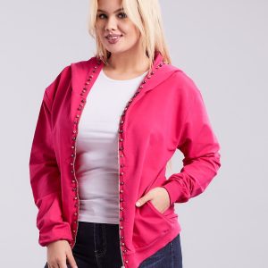 Wholesale Pink sweatshirt PLUS SIZE