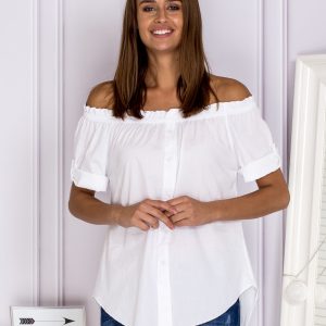 Wholesale White Hispanic Short Sleeve Shirt