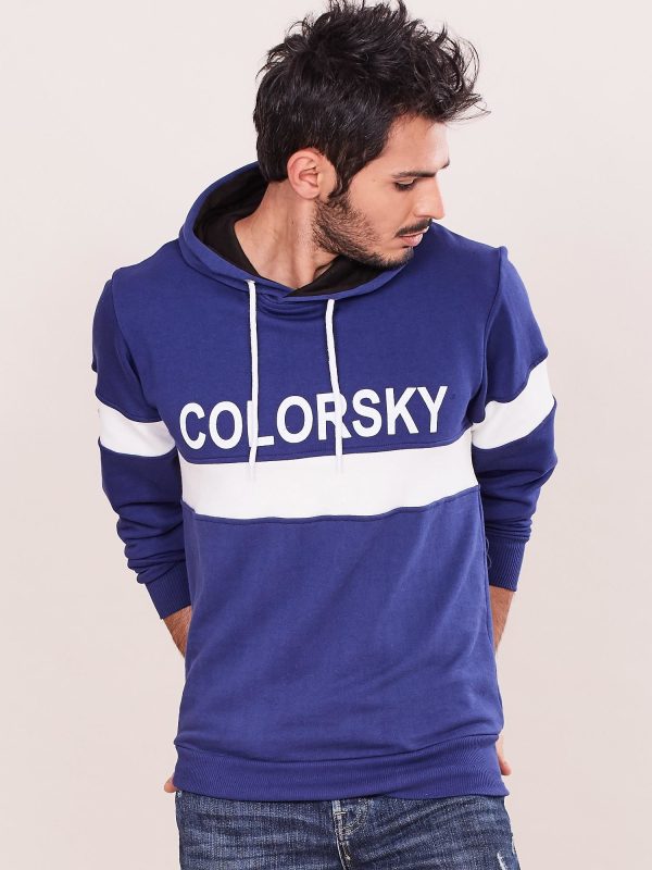 Wholesale Blue hoodie for man