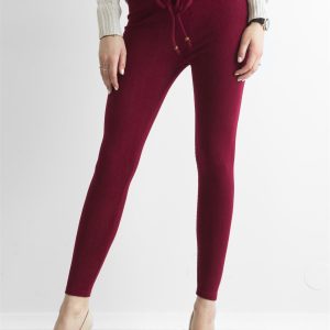 Wholesale Burgundy corduroy leggings