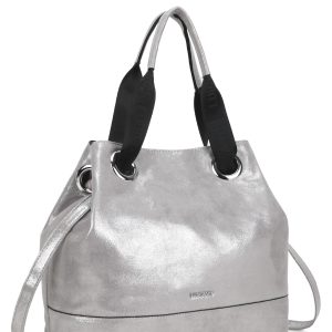 Wholesale LUIGISANTO Silver Urban Shoulder Bag