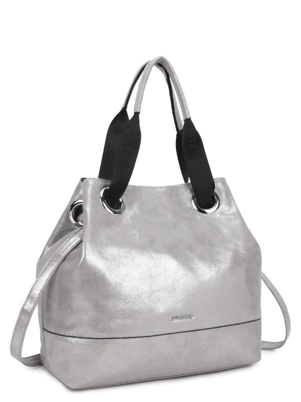 Wholesale LUIGISANTO Silver Urban Shoulder Bag