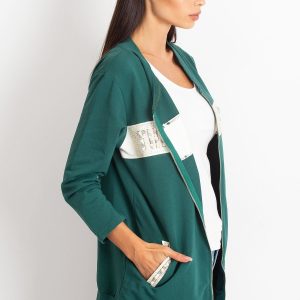 Wholesale Green sweatshirt with applique