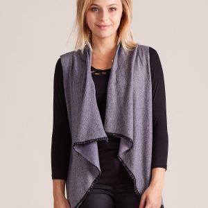 Wholesale Dark Grey Melange Sweater