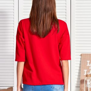 Wholesale RED BLOUSE FOLLOW YOUR FUCKING DREAMS