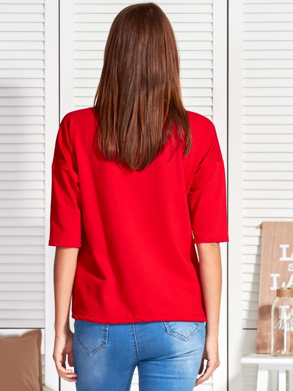 Wholesale RED BLOUSE FOLLOW YOUR FUCKING DREAMS